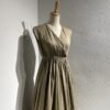 Brown Cotton Sleeveless Dress