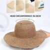 Straw Hat for Beach and Summer Days