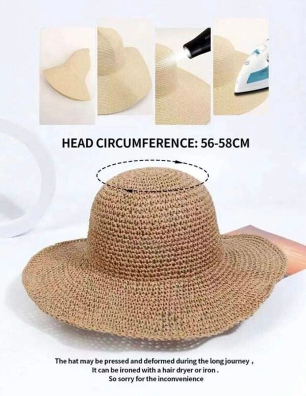 Straw Hat for Beach and Summer Days