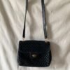 Vintage Woven Suede Crossbody Bag