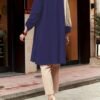 0342df21-1425-4887-a615-e2b8e5cd62ef.jpg Women's Pleated Round Neck Roll-Up Sleeve Blouse