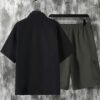 063c201b-feb6-4377-ac27-0833bc106b90.jpg Men's Casual Athletic Top & Bottom 2-Piece Set – Black / Army Green