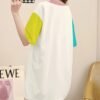 Women's Cartoon Print Oversized Longline T-Shirt