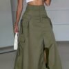 1088ec57-55e9-45cc-b3b5-9299827b17cc.jpg High-Waist Cargo Slit Maxi Skirt