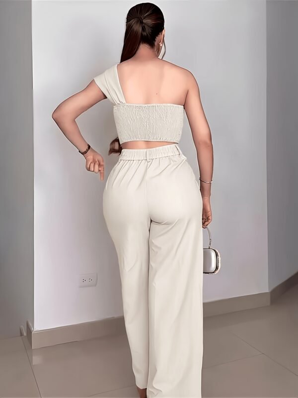 135e5627-6a1d-4cc7-bc8b-ebac1383f853.jpg Apricot 3D Floral Off-Shoulder Pants Set