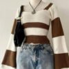 14f049b4e79b4b03ab09164063627a9c-goods.jpeg Women's Y2K Bell Sleeve Pullover Sweater – Coffee White