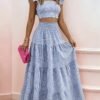 15f8b886-295a-4998-a43d-eb0583dcc1d7.jpg Floral Ruffle Bustier Maxi Dress Set