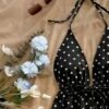1a61fcb1-b33c-47b4-b535-4e4700339ed4.jpg Sexy Backless Halter Neck Polka Dot Summer Blouse