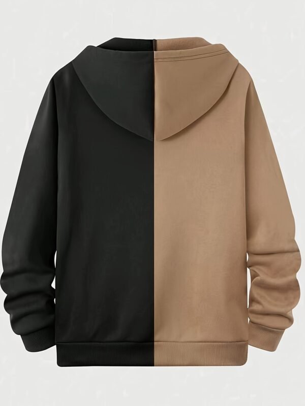 Men's Autumn & Winter Printed Hooded Zip-Up Jacket