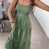 Chic Off-Shoulder Solid Colour Dress