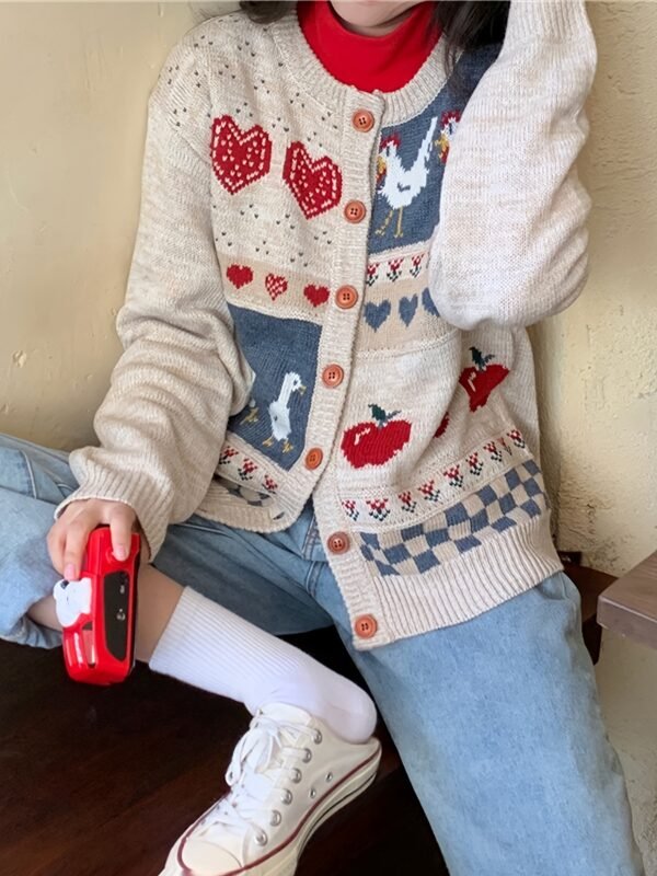 244e6704a82fbd3715c2731c9dc1e60a.jpg Women's Harajuku Kawaii Vintage Knit Sweater