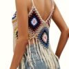 Bohemian Crochet Tassel Beach Cover-Up Dress