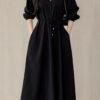 28cd725f78f120fb0bf8f3ab28e3f547_Hkp0g0awoMQ9n.jpg Women's Lapel Tie Waist Elegant Dress