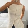 29858b38-6fe5-4613-8f2d-67f8c8c197b9.jpg Geometric Textured Sleeveless Vest Top