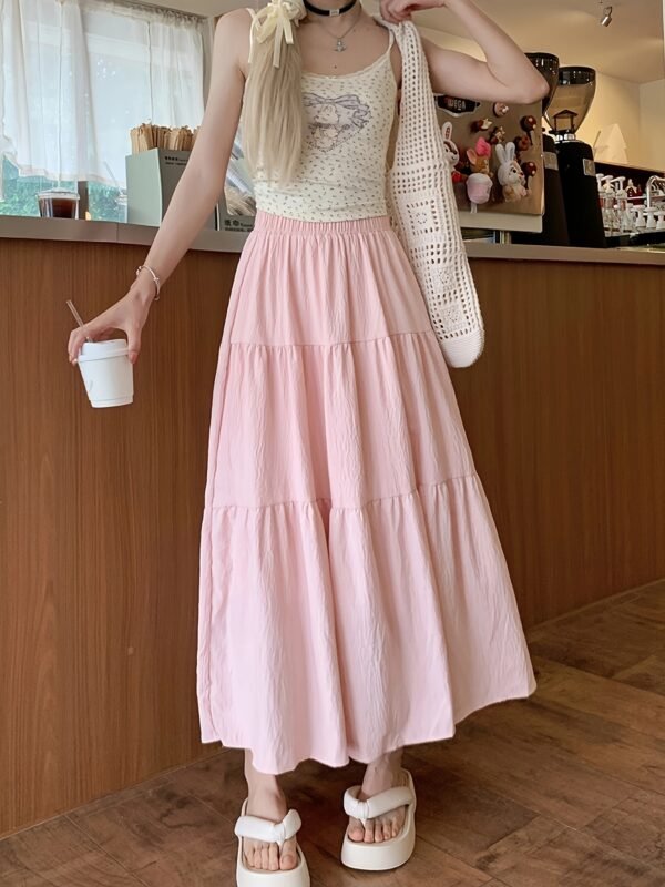 304a8215-9dbe-4762-ba8e-8b2f6dec746c.jpg Women's High-Waisted Pink Beach Party Midi Skirt