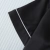 33604217-56f6-463b-ad5f-fb60295b73a4.jpg Women's Satin Button-Up Top with Elastic Waistband black colour