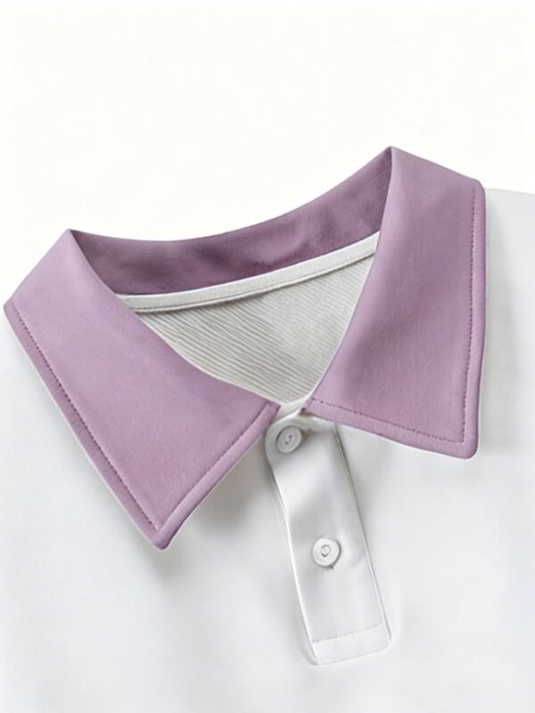 Men's Fashion Contrast Color Polo Shirt