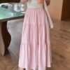 37d3aab1-9080-476c-94e9-49f5932b40a0.jpg Women's High-Waisted Pink Beach Party Midi Skirt