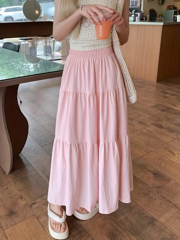 37d3aab1-9080-476c-94e9-49f5932b40a0.jpg Women's High-Waisted Pink Beach Party Midi Skirt