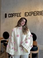 Women's Hand-Crocheted Oversized Autumn & Winter Sweater