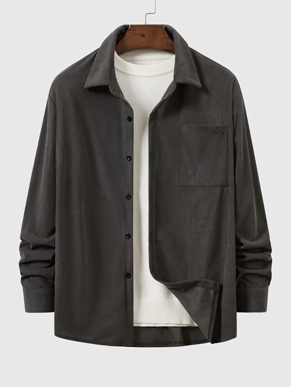 Men's Casual Lapel Button-Up Shirt