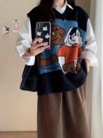 Women's Korean Style Retro Sweater Vest