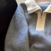 Men's Gentle Style Long Sleeve Zipper Cardigan – Dark Gray