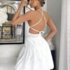 Embroidered Halter Neck A-Line Summer Dress