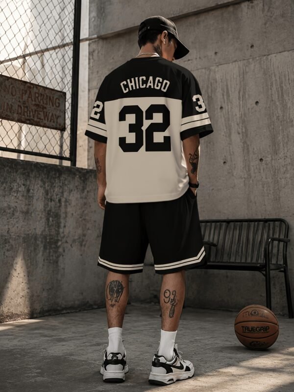 Men's Casual Crew Neck T-Shirt & Shorts 2-Piece Set