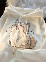 Matching Couple's Oversized Hooded Sweatshirt Jacket