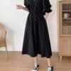 524fe9e8-7022-407a-aabb-1a97f7fb2e39.jpg Women's Lapel Tie Waist Elegant Dress