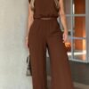 52c8d31f-5cea-48da-adee-adcf918755e6.jpg Half-Sleeve Top & Wide-Leg Pants Lounge Set