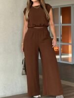 52c8d31f-5cea-48da-adee-adcf918755e6.jpg Half-Sleeve Top & Wide-Leg Pants Lounge Set