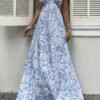 536d8f2d-b79a-49a9-86af-1648a95453b8.jpg Floral Backless Halter Waist-Cinching Dress
