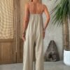549195cd-0d90-4208-ad0a-4aac7523336e.jpg Women's Solid Color Casual Vacation Jumpsuit for Spring and Summer
