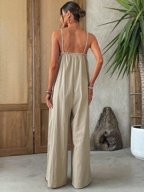 549195cd-0d90-4208-ad0a-4aac7523336e.jpg Women's Solid Color Casual Vacation Jumpsuit for Spring and Summer