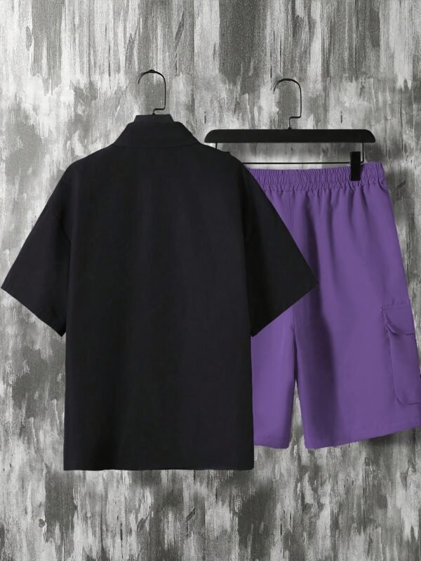 Men's Casual Athletic Top & Bottom 2-Piece Set