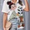 5d1475b2199c44049ffc7cc177ef30b2-goods.jpeg Women's Floral Garden Print Button-Up Short Sleeve Shirt