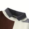 Moremi Fruit Men's Winter Thickened Lapel Contrast Sweater
