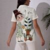 60760e804f0d4cf897233f853d53ac90-goods.jpeg Women's Floral Garden Print Button-Up Short Sleeve Shirt