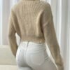Women's Casual Pullover Sweatshirt – Khaki