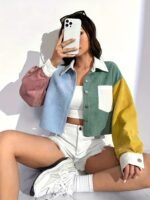 627f0ed3-a3b2-4ef0-ac34-d25a9735a7aa.jpg Women's Elegant Color-Block Flannel Jacket Blazer with Pockets