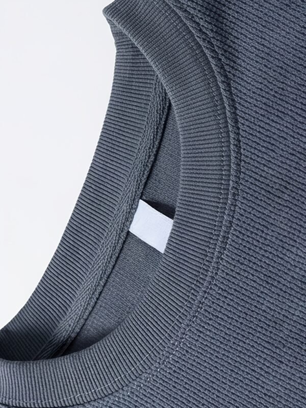 Korean Minimalist Men'S Premium Solid Color 2pcs Set