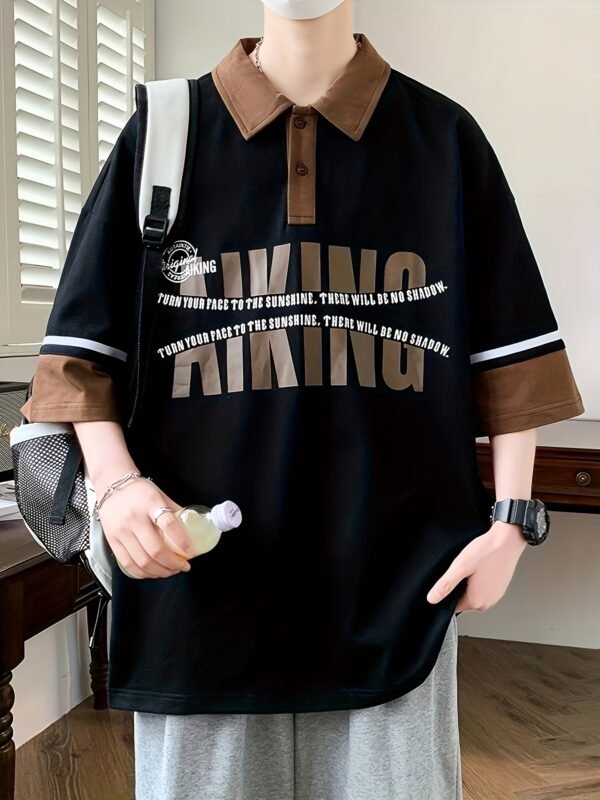 Men's Spring & Autumn Casual Polo Baseball Sports T-Shirt