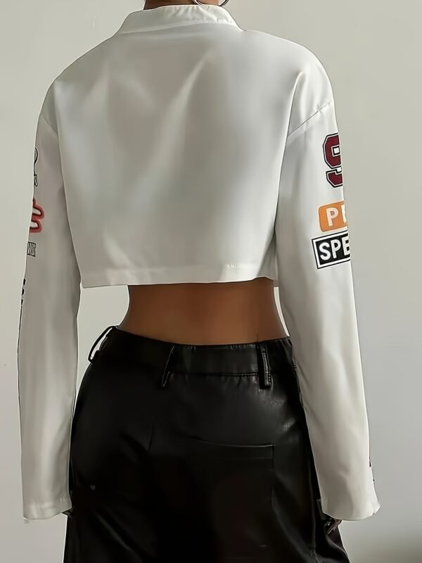 6d788669-1cf3-4185-961d-a712a5170efb.jpg Women's Vintage Motorcycle Style Short Baseball Jacket