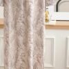 Women's Floral Print Round Neck Dress – Pale Pinkish Gray