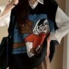 80f29edfc5a8dde756037ddc22f4aeed.jpg Women's Korean Style Retro Sweater Vest