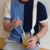 Men's Contrast Color Versatile Knit Sweater Top