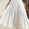 Women's Elegant Patchwork Mid-Length Skirt