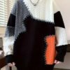 99067e1a-63d1-48fd-9fa3-283571f3a522.jpg Men's Trendy Spliced Knit Sweater